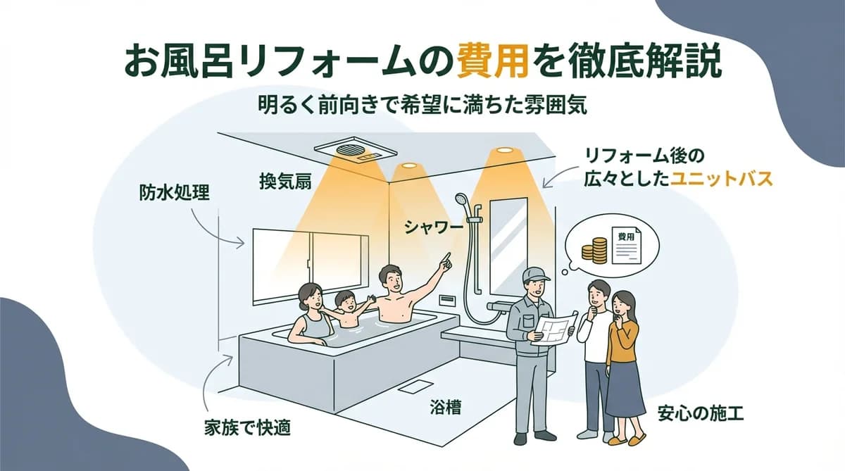 お風呂リフォームの費用を徹底解説|補助金活用ガイド