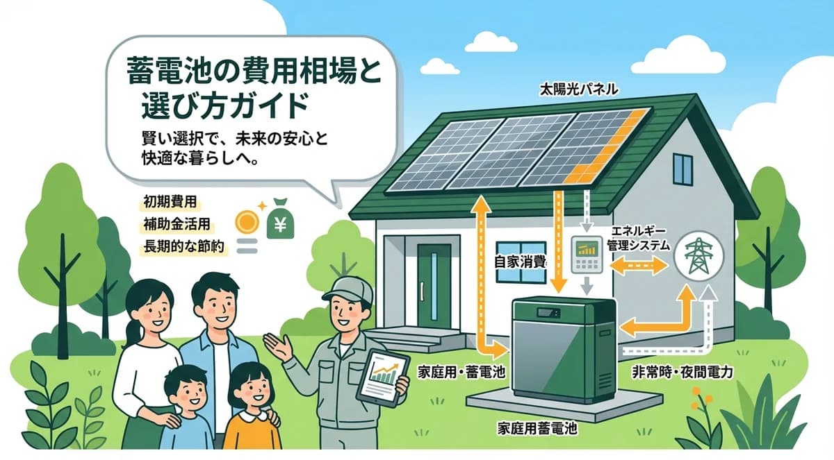 蓄電池の費用相場と選び方ガイド|2026年版