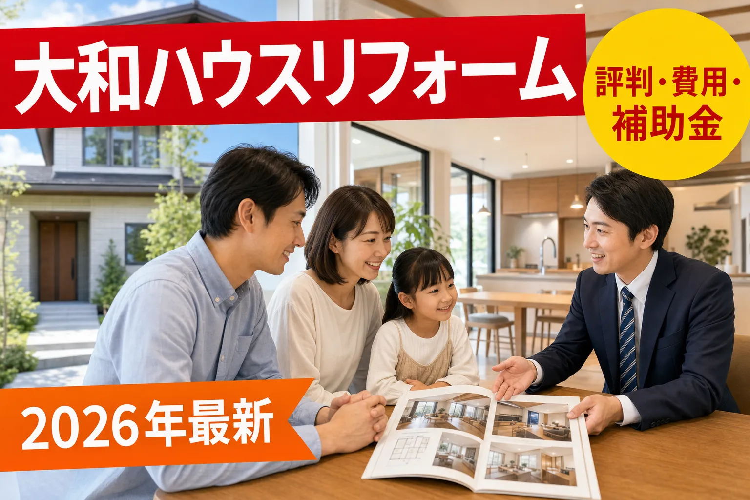 大和ハウスリフォームの評判と費用は?口コミ・補助金2026を解説