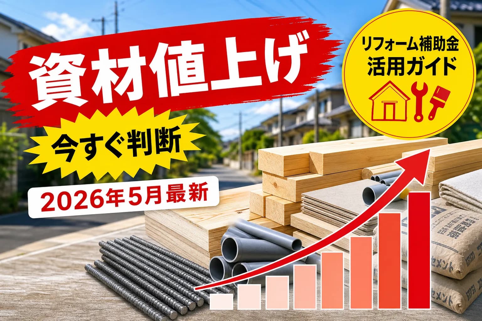 積水化学工業が塩ビ管12%超値上げ|水回りリフォームの費用と動き方【2026年5月】