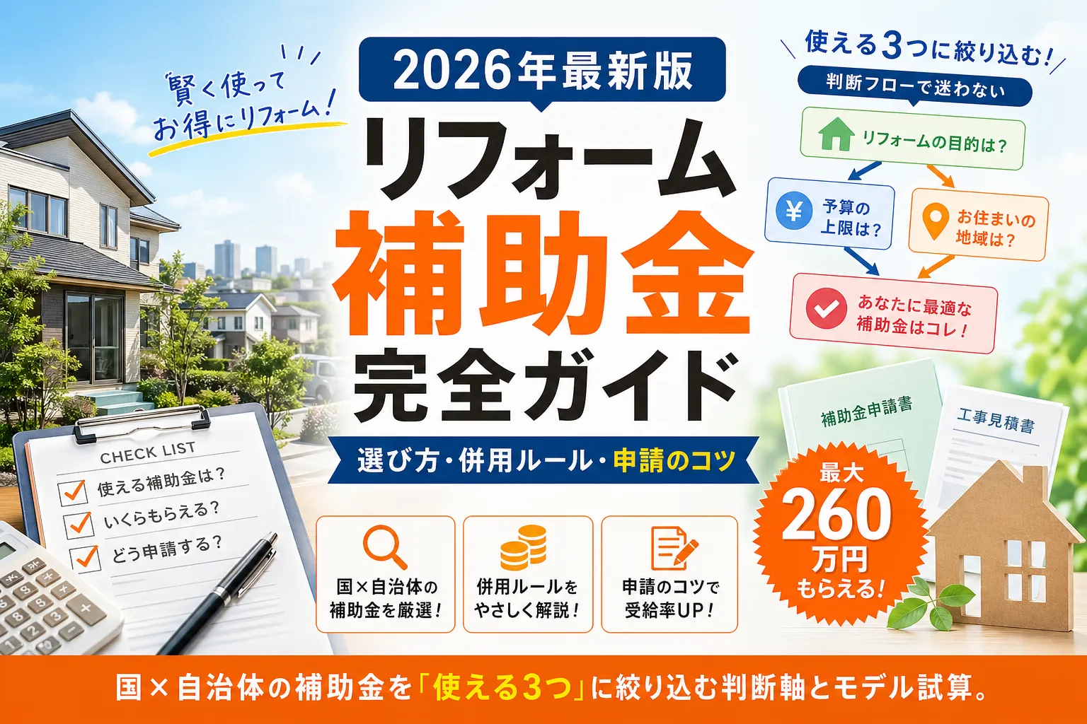床暖房リフォームで使える補助金一覧【2026年最新】