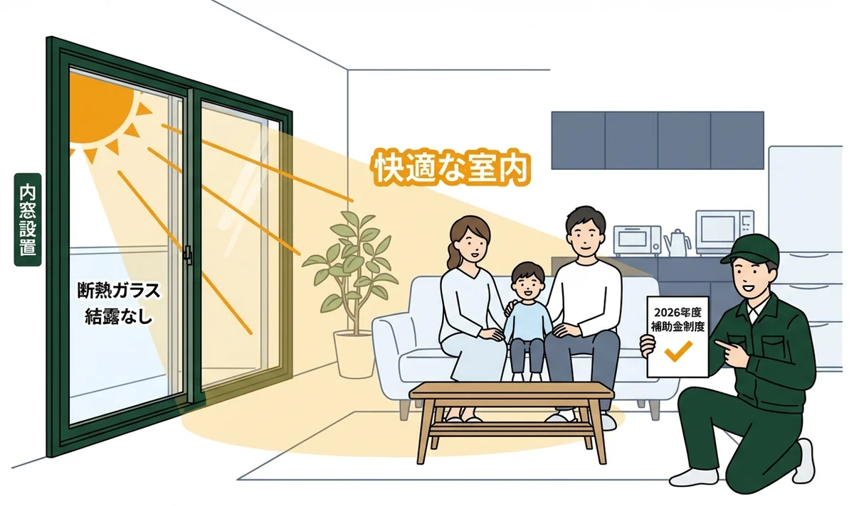 内窓の補助金はいくら?2026年度の制度と金額を解説