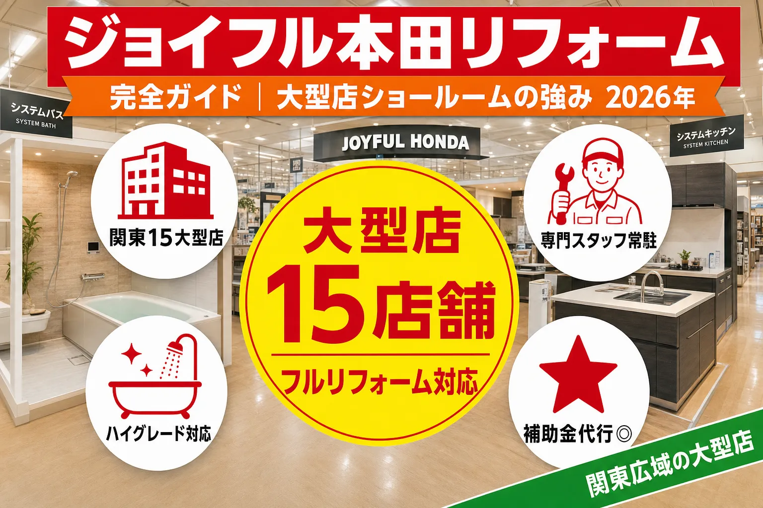 ジョイフル本田リフォーム|費用・評判・補助金の使い方【2026年】