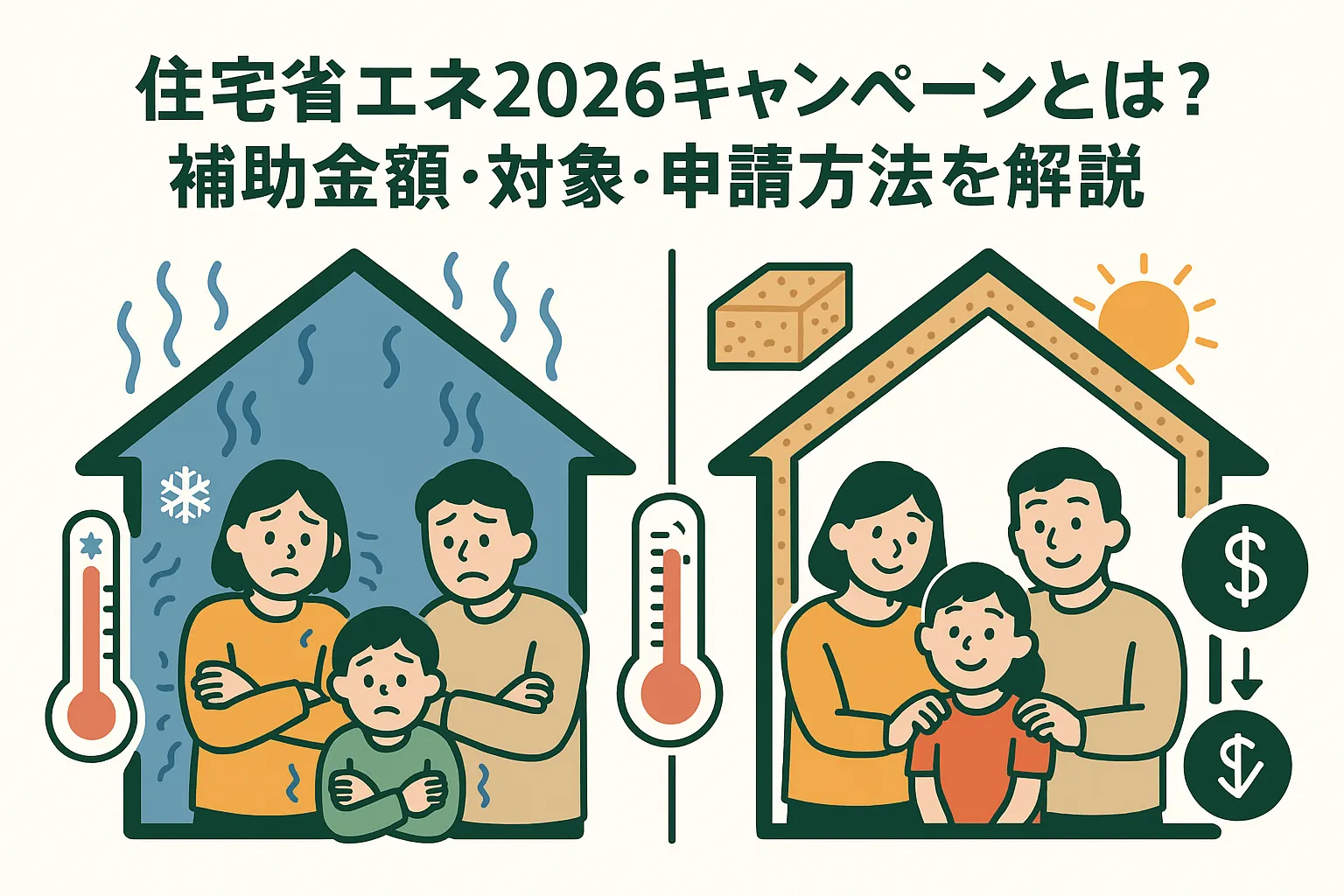 住宅省エネ2026キャンペーンとは?補助金額・対象・申請方法を解説