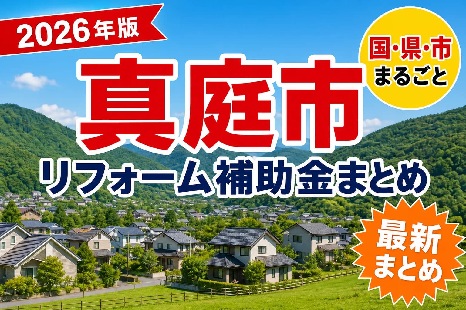 【真庭市】リフォーム補助金まとめ2026|使える制度13件と申請方法