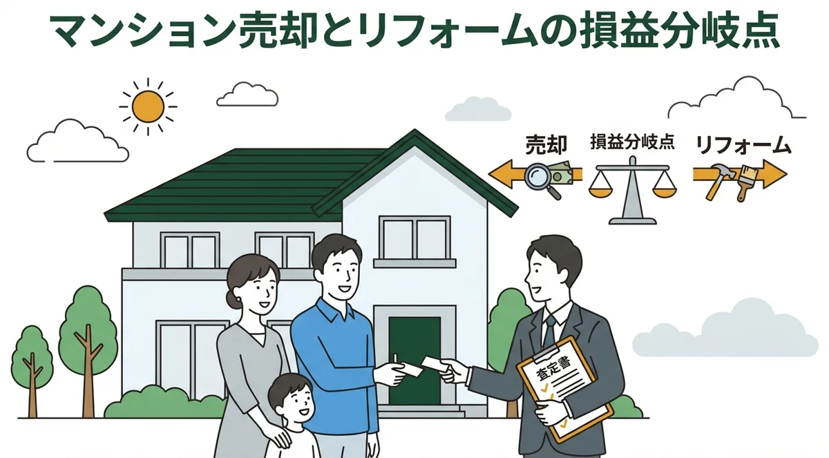 マンション売却とリフォームの損益分岐点