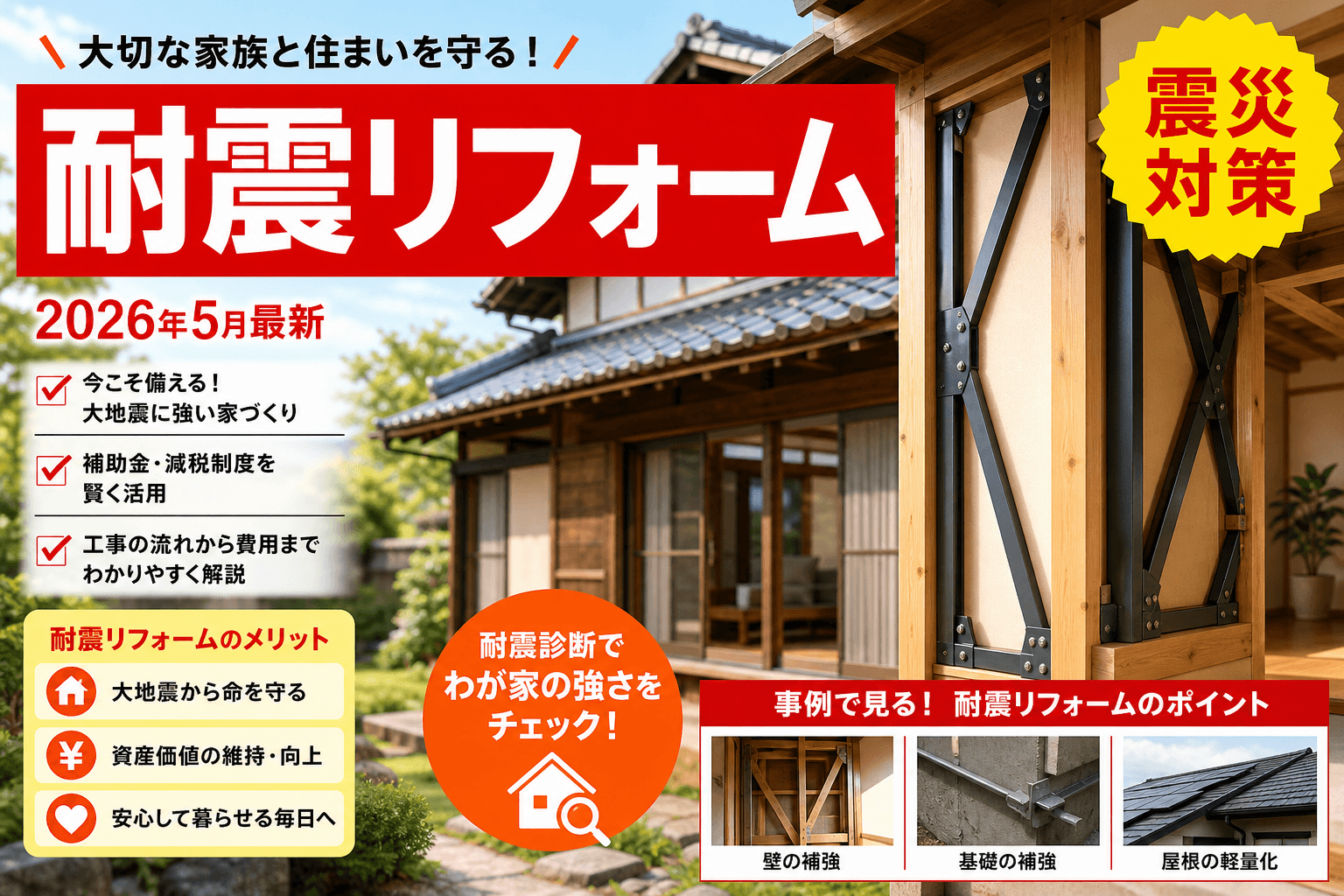 【長崎県】耐震改修補助金は最大100万円|2026年版完全ガイド