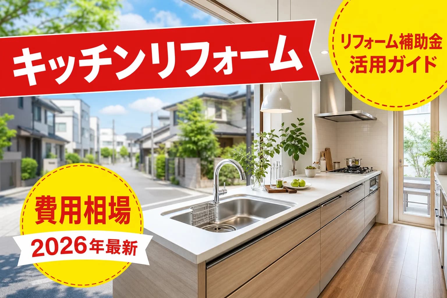LIXIL システムキッチン「ノクト」2026年モデル — リビングに調和する木目・石目調デザインとフロントオープン食洗機対応