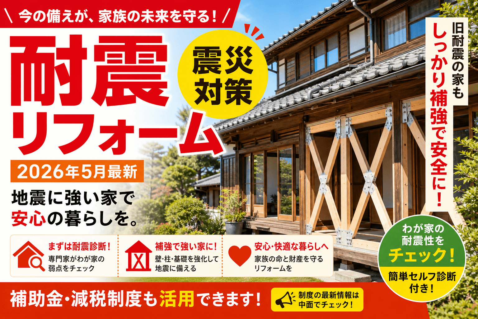 【おおい町】土砂災害危険住宅対策改修支援|上限330万円の対象と申請