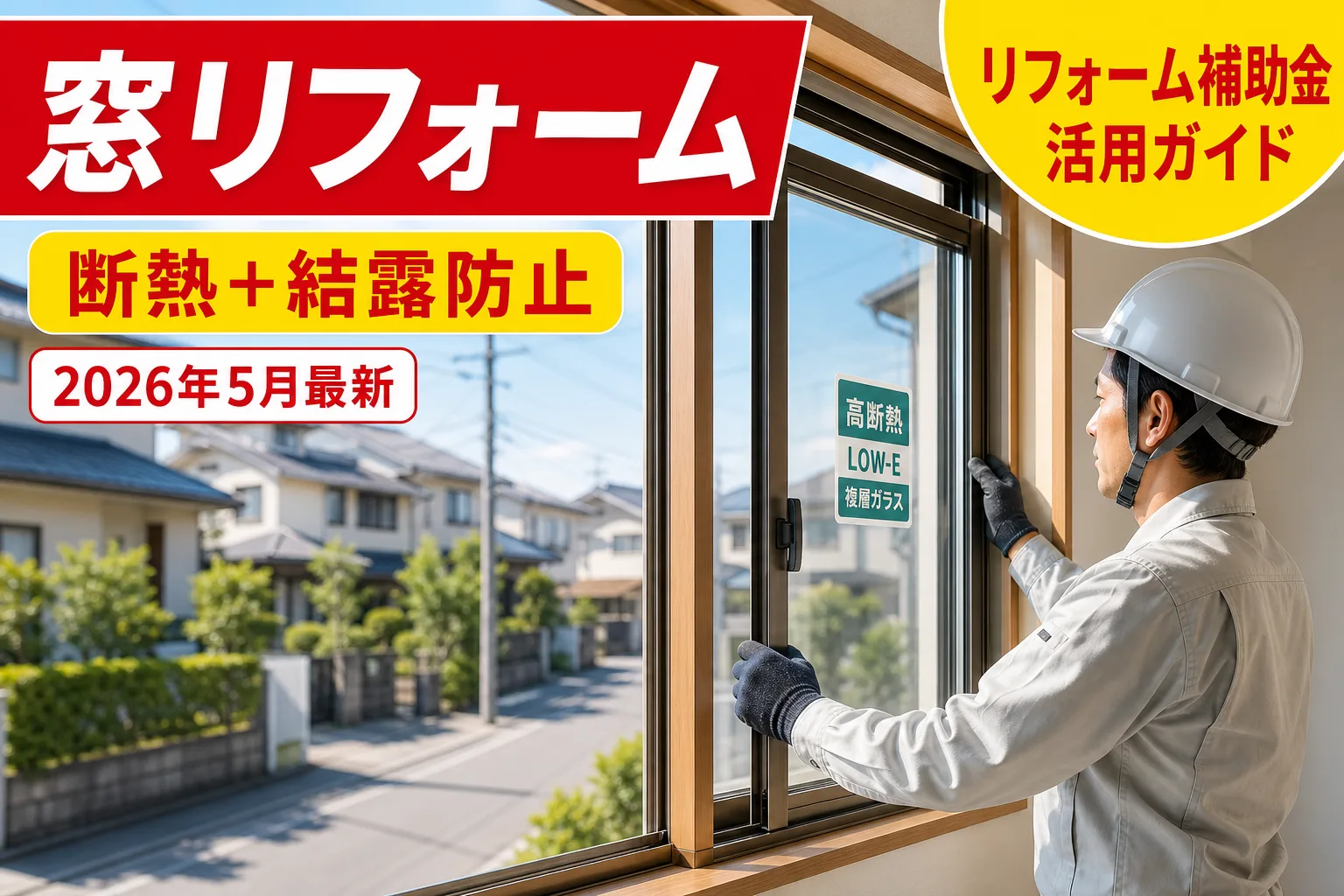 東京都「令和8年度 既存住宅における省エネ改修促進事業」開始:高断熱窓・ドア改修で最大100万円補助