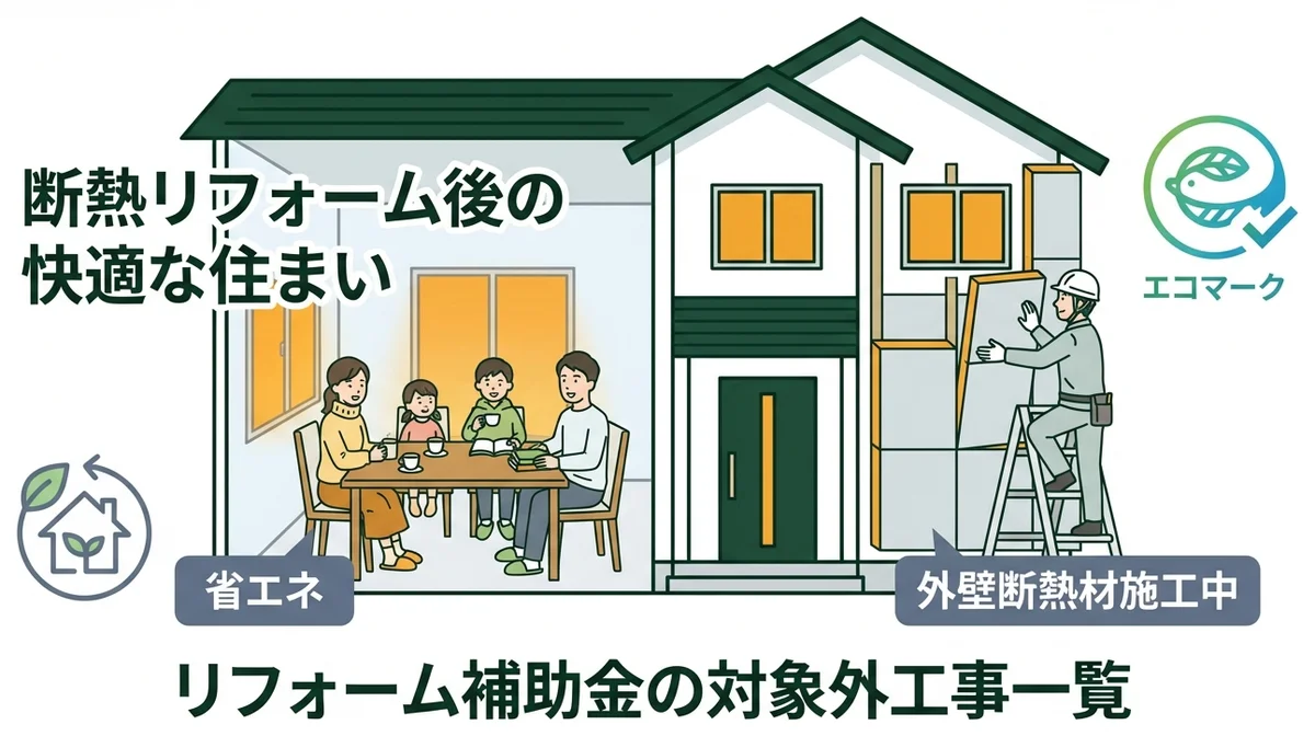 リフォーム補助金の対象外工事一覧|損しない申請前チェックリスト