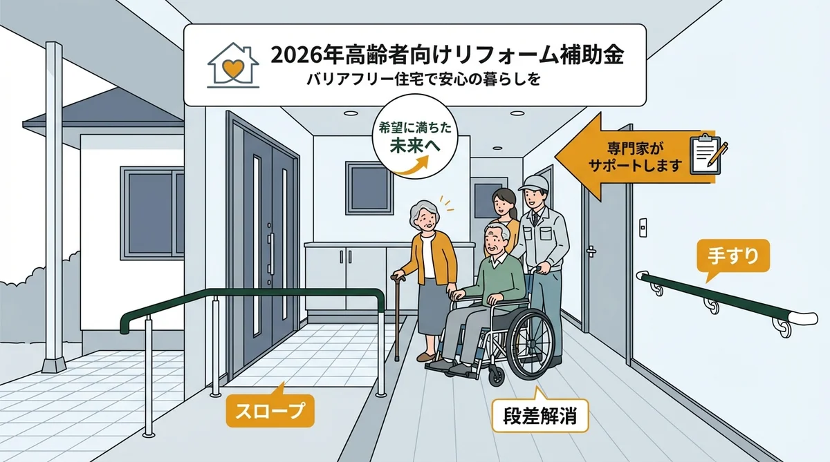 高齢者向けリフォーム補助金2026|最大200万円の制度一覧と申請方法