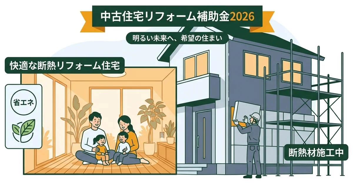中古住宅リフォーム補助金2026|最大300万円超の活用術