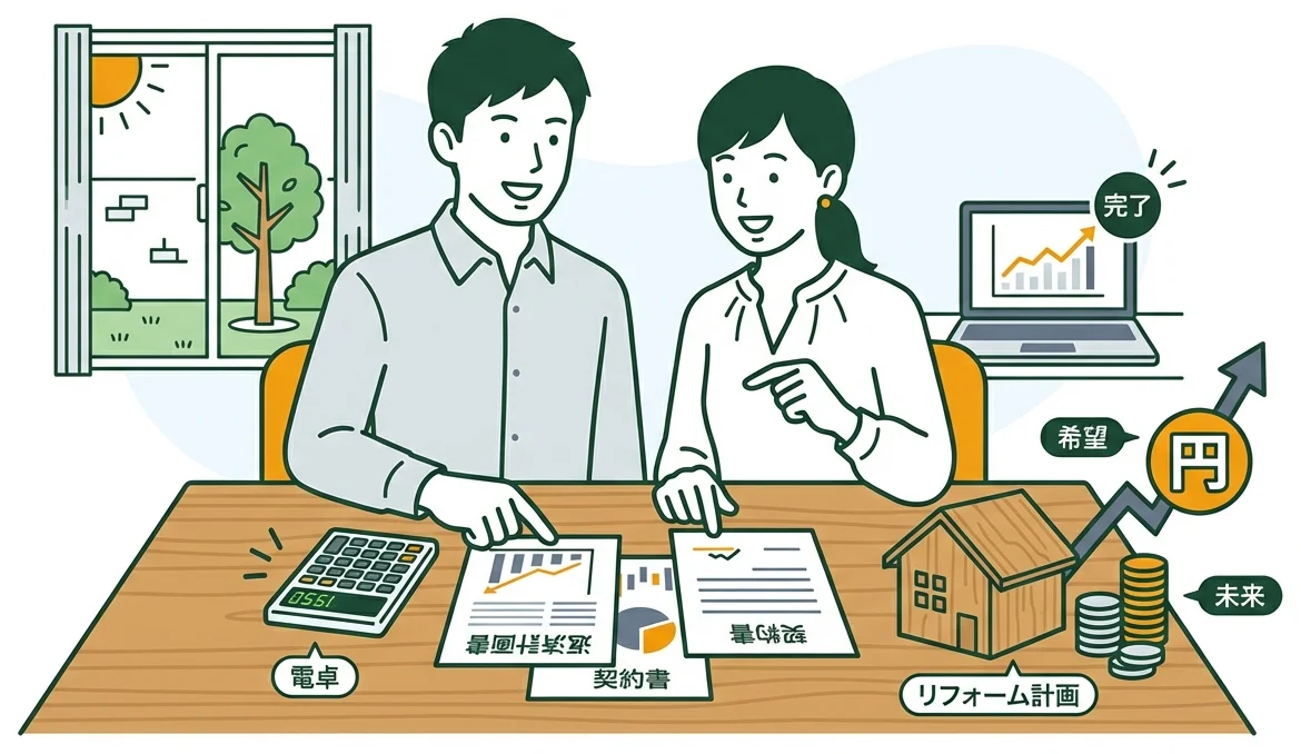 リフォームローンの返済シミュレーション|月々の負担額は?