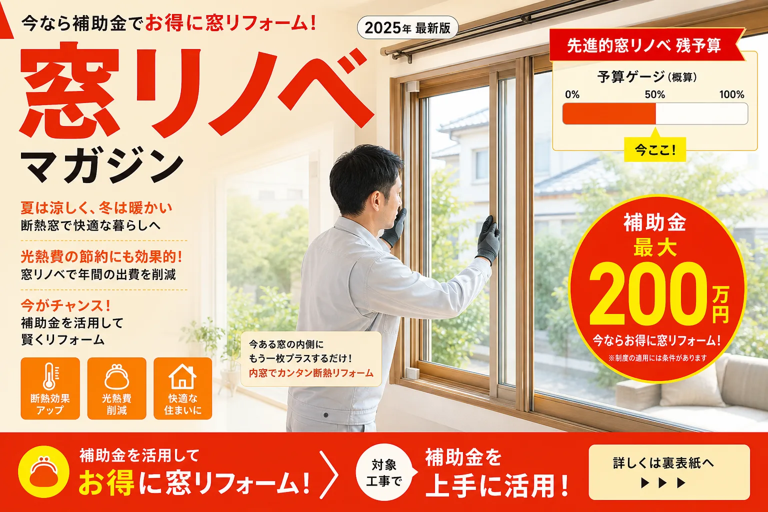 先進的窓リノベ2026 予算消化状況と残予算見通し|窓リフォーム今が狙い目