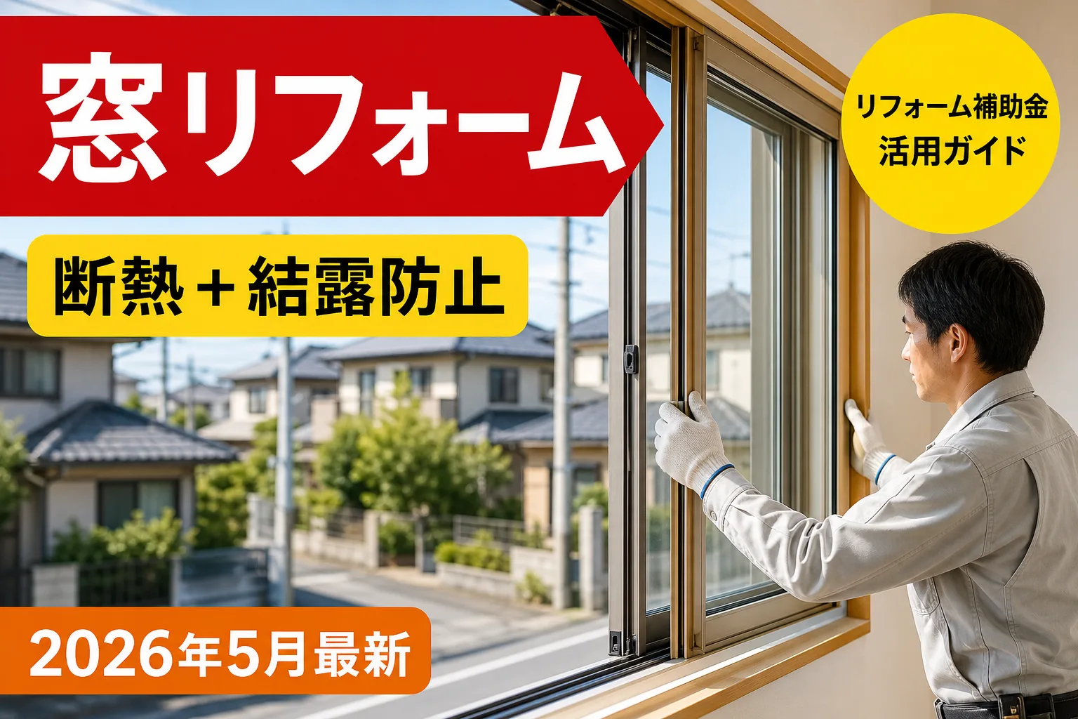先進的窓リノベ2026、予算1,125億円が急速消化中──最大100万円補助は「早い者勝ち」の最終局面へ