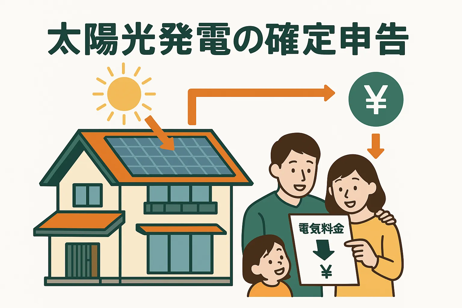 太陽光発電の確定申告|売電収入の税金と節税方法