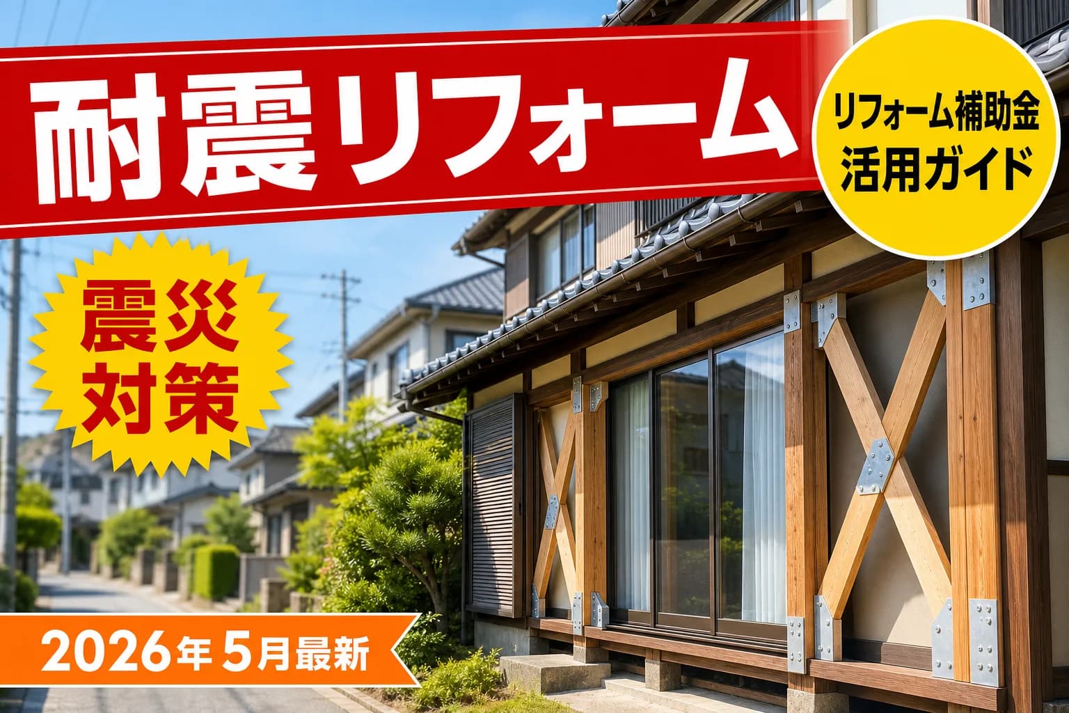 2026年春の耐震リフォーム補助金制度に関する最新情報