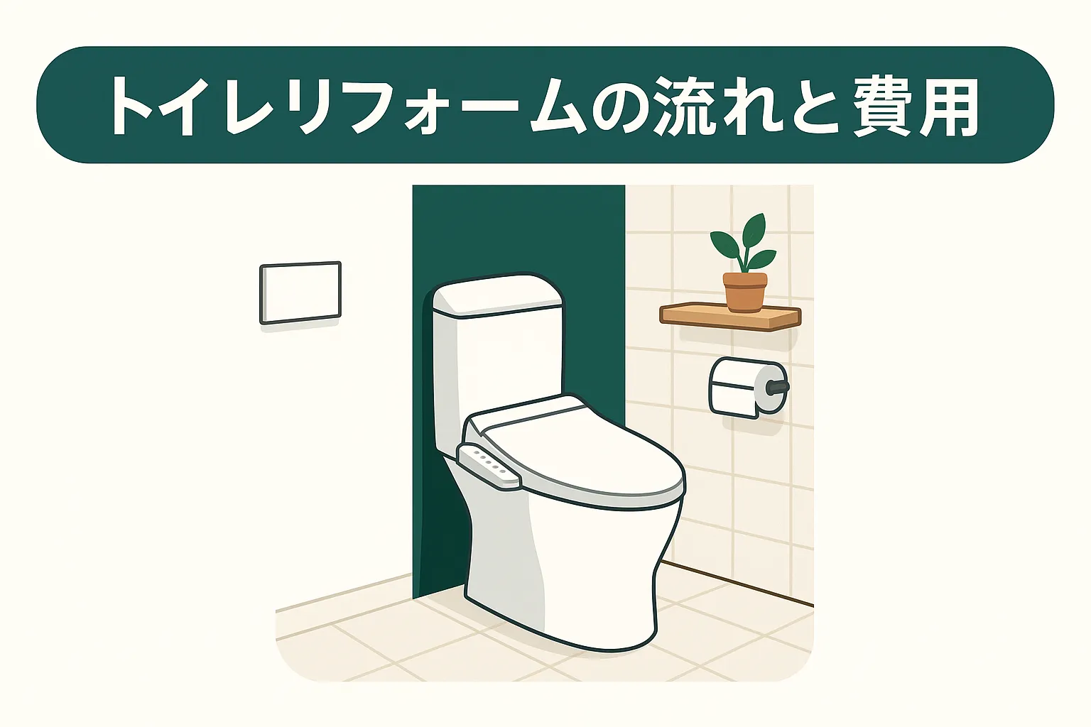 トイレリフォームの流れと費用|補助金で最大100万円安くなる方法