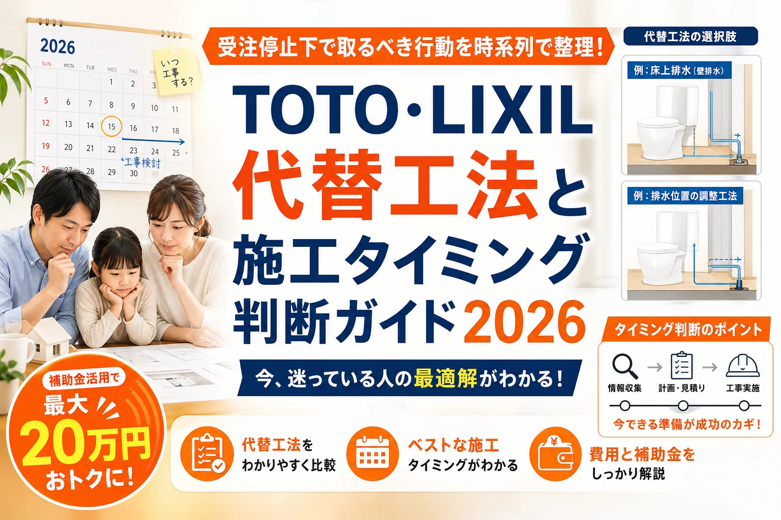TOTO受注停止は解消(6月全面再開)|待つvs切替の判断基準・代替6社の納期+価格【2026年最新】