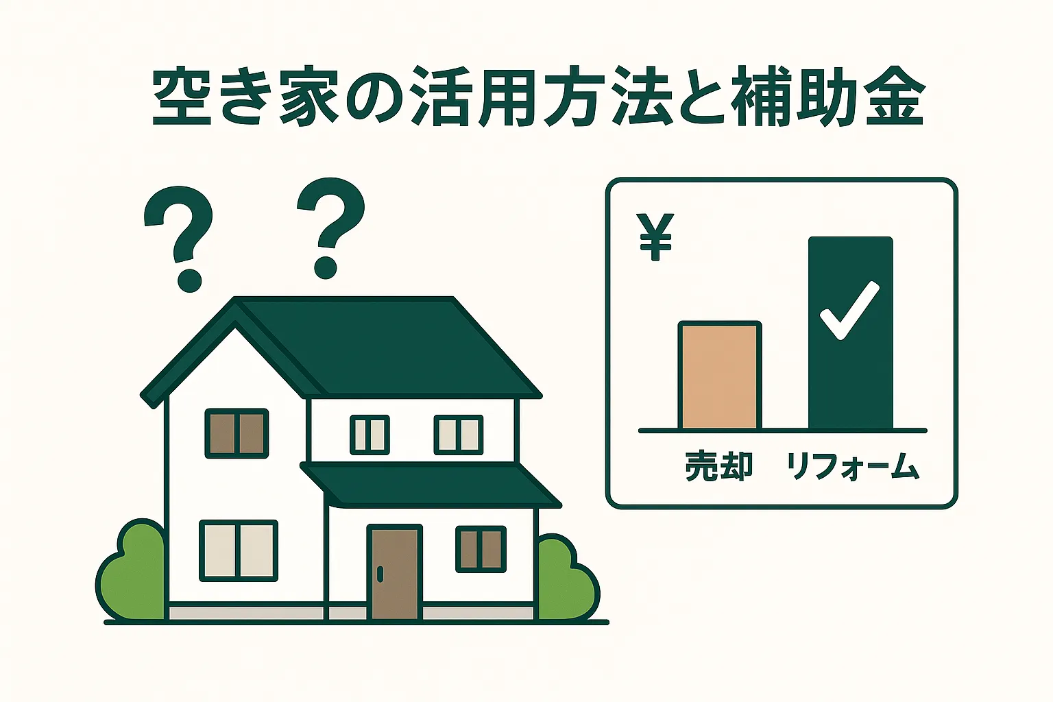 空き家の活用方法と補助金|放置リスクと対策