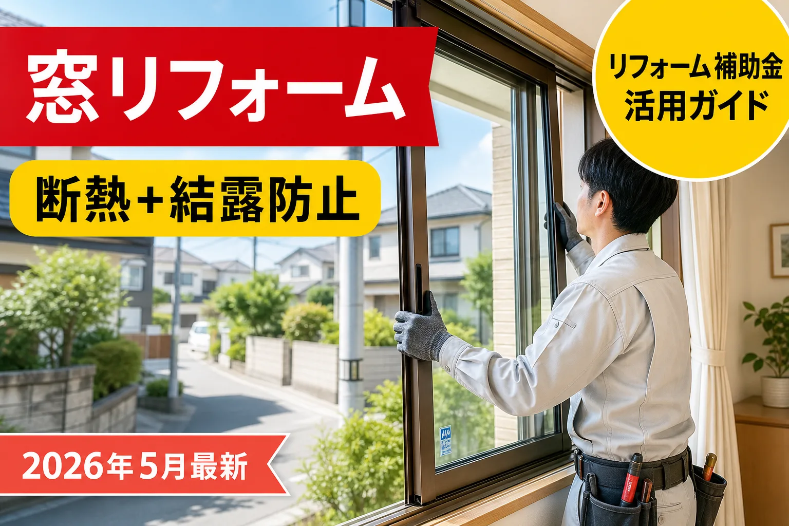 先進的窓リノベ2026事業が開始、補助金上限額が半減