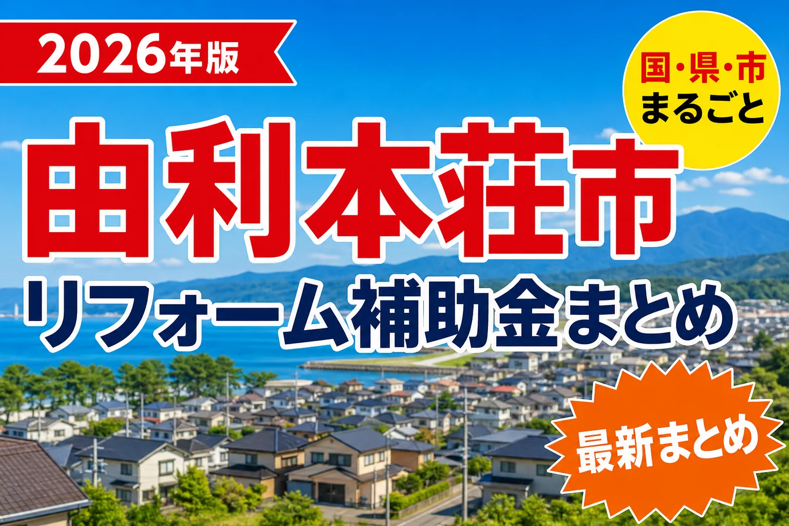 由利本荘市で耐震リフォームに補助金は出るか|2026年の条件