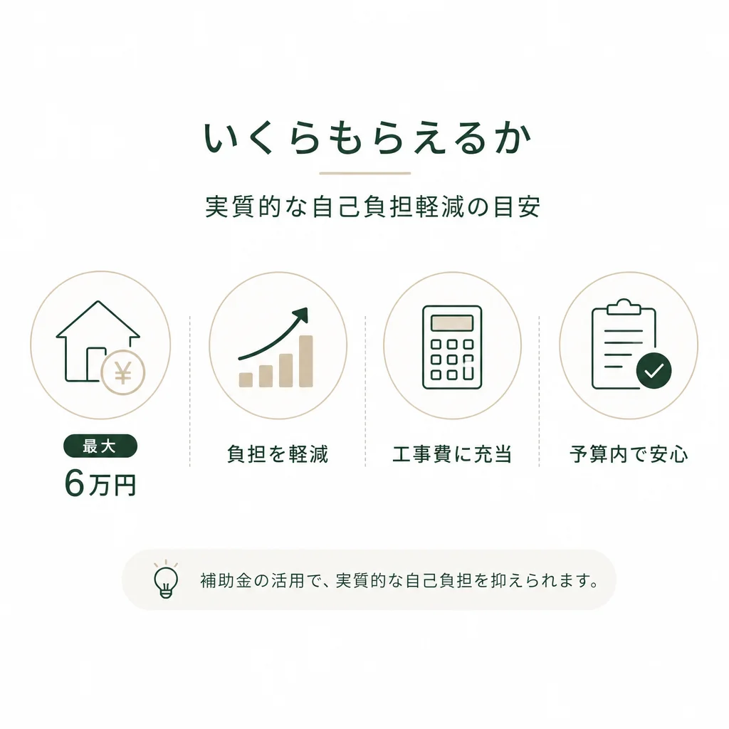 いくらもらえるか — 実質的な自己負担軽減の目安