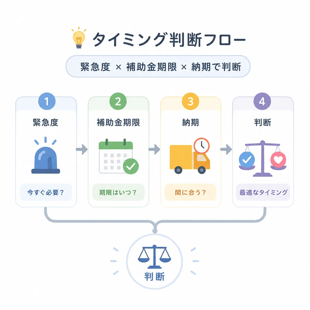 お風呂リフォームのタイミング判断フロー