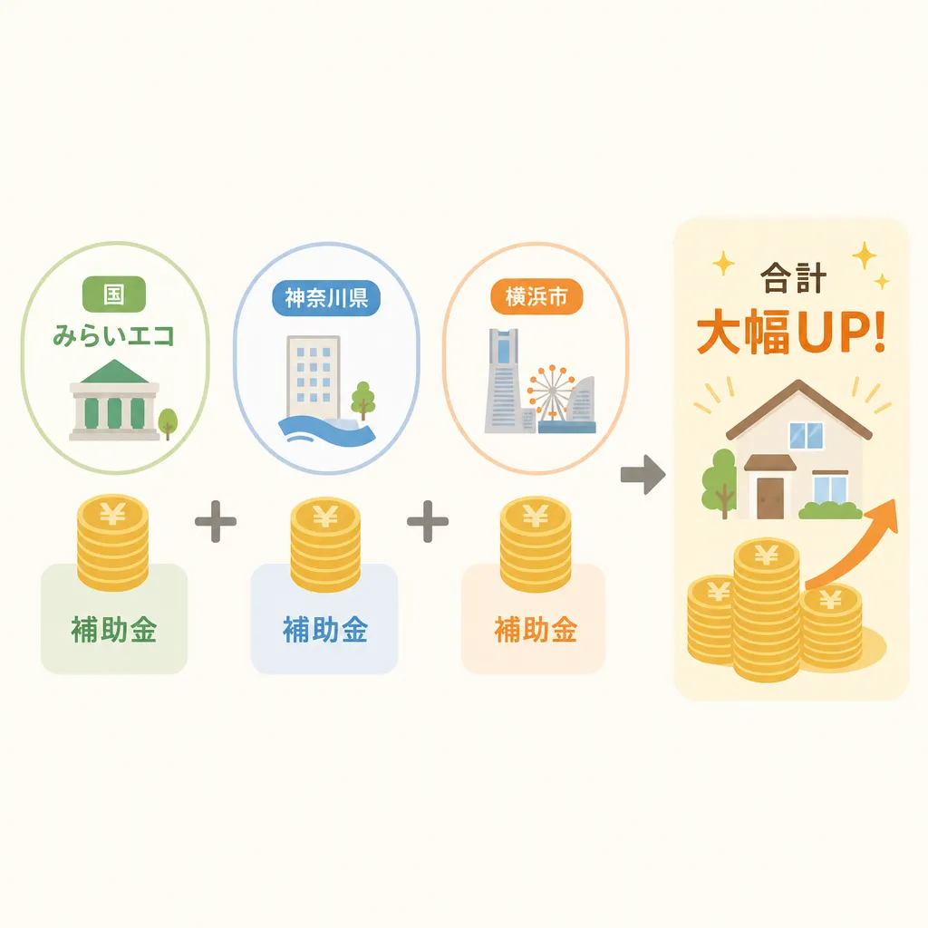 横浜 国×県×市の併用構造