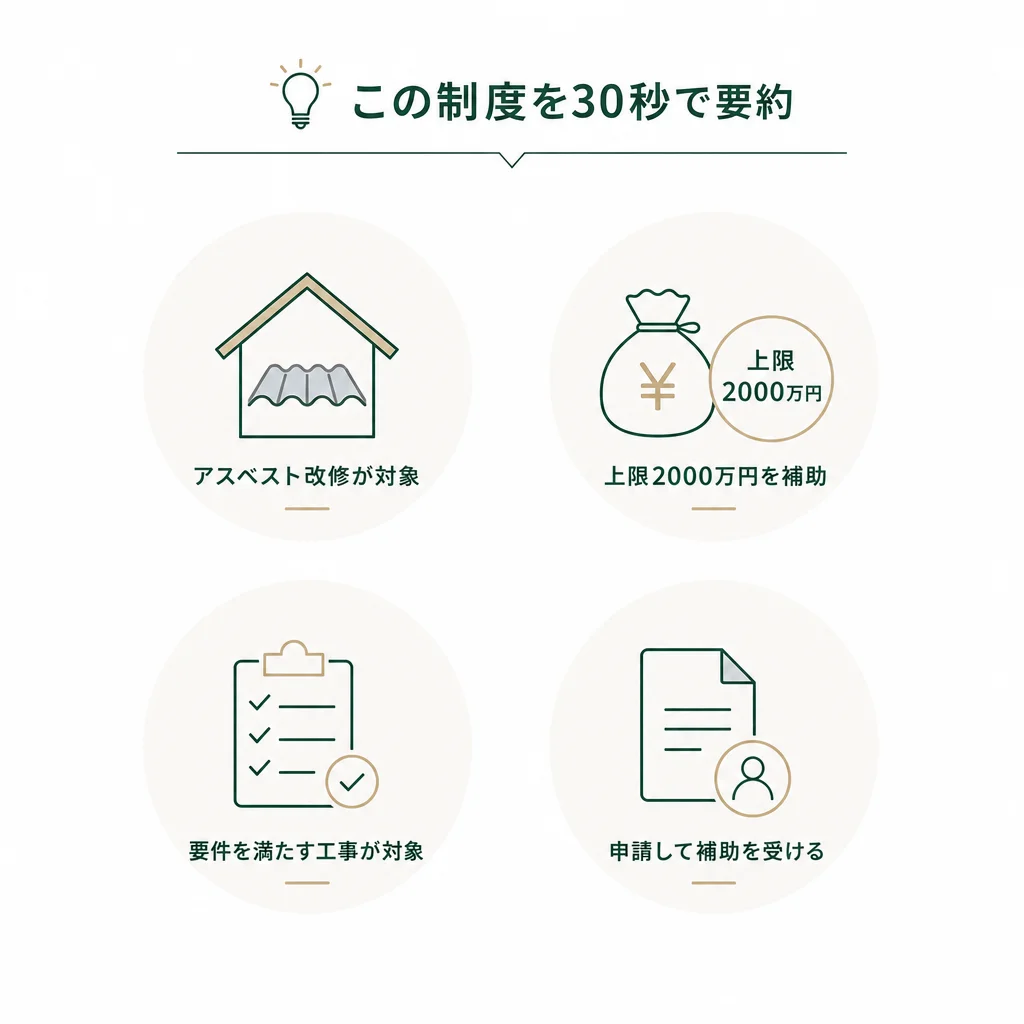 この制度を30秒で要約 — 💡ポイントブロック