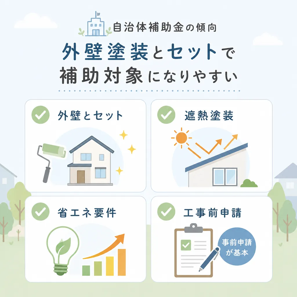 防水工事の自治体補助金傾向