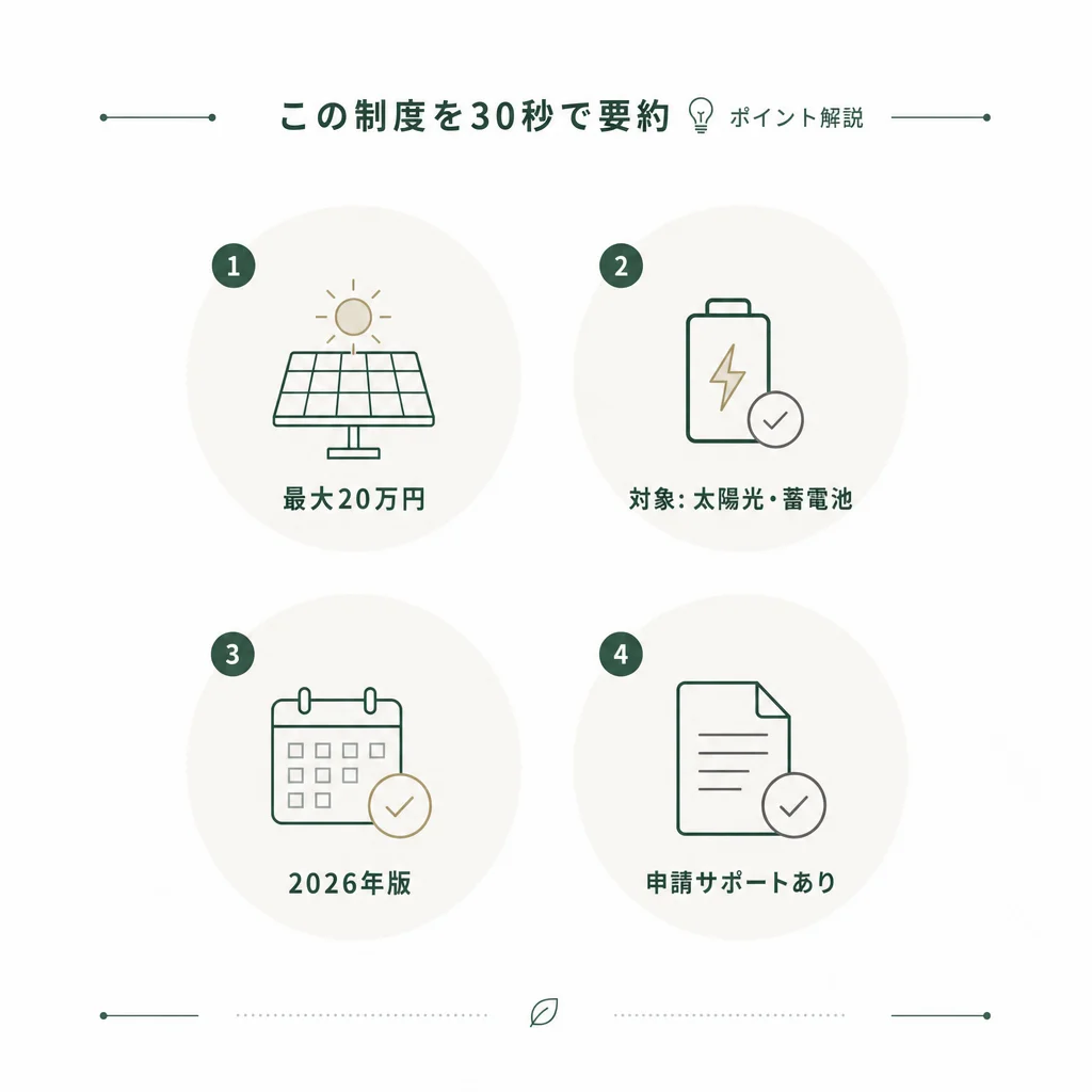 この制度を30秒で要約 — 💡ポイント解説