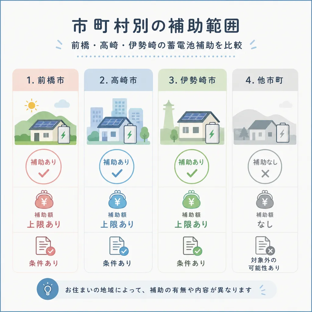 群馬 市町村別の補助範囲
