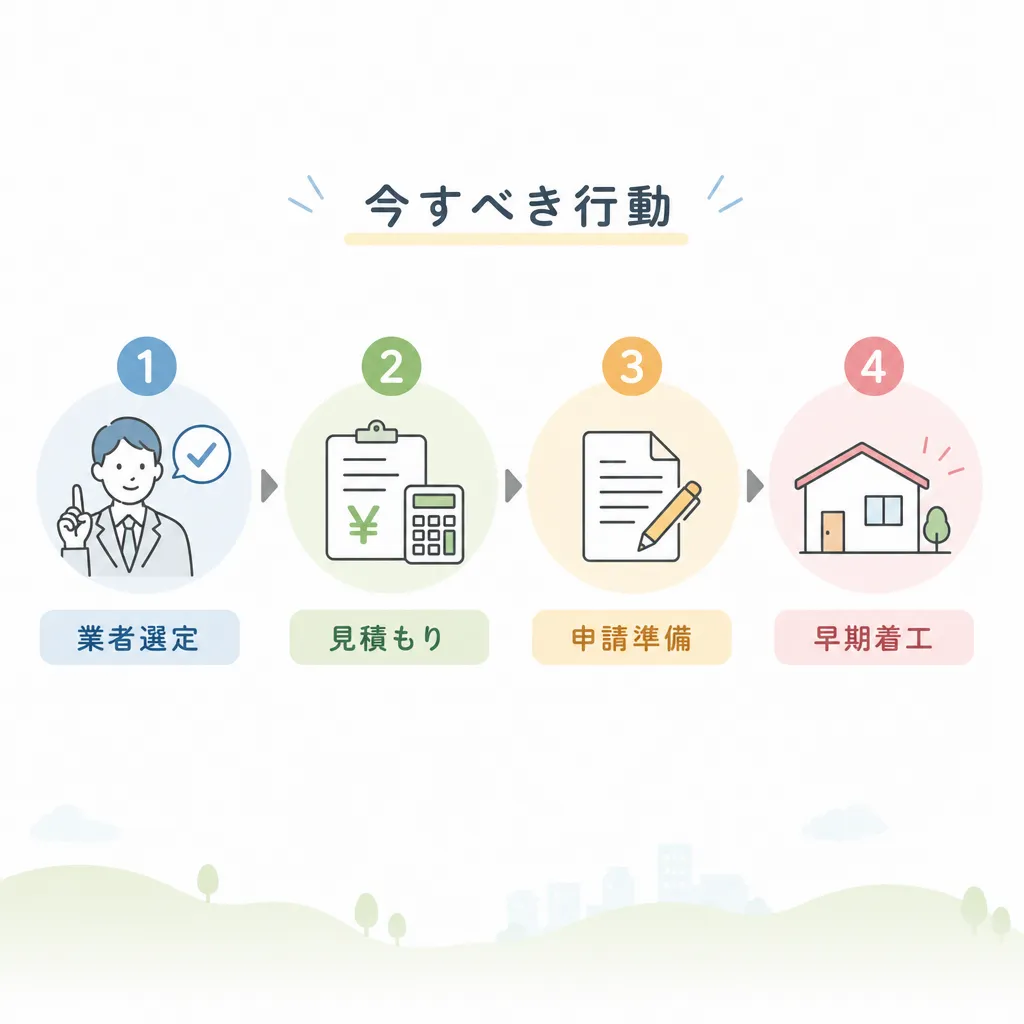 今すべき行動フロー