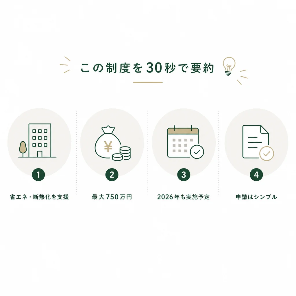 この制度を30秒で要約 — 💡ポイント解説