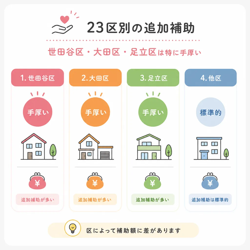 23区別の追加補助