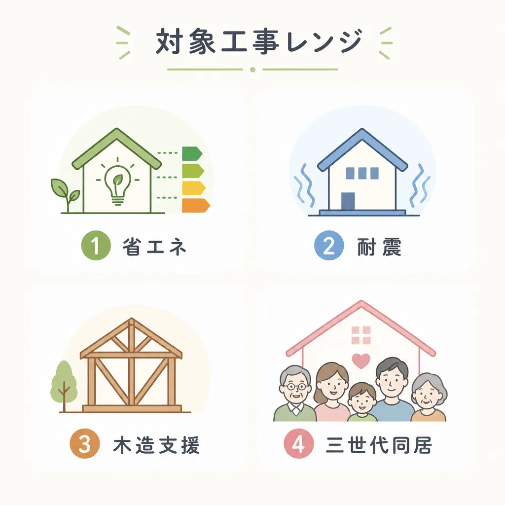 岐阜市 リフォーム対象工事レンジ