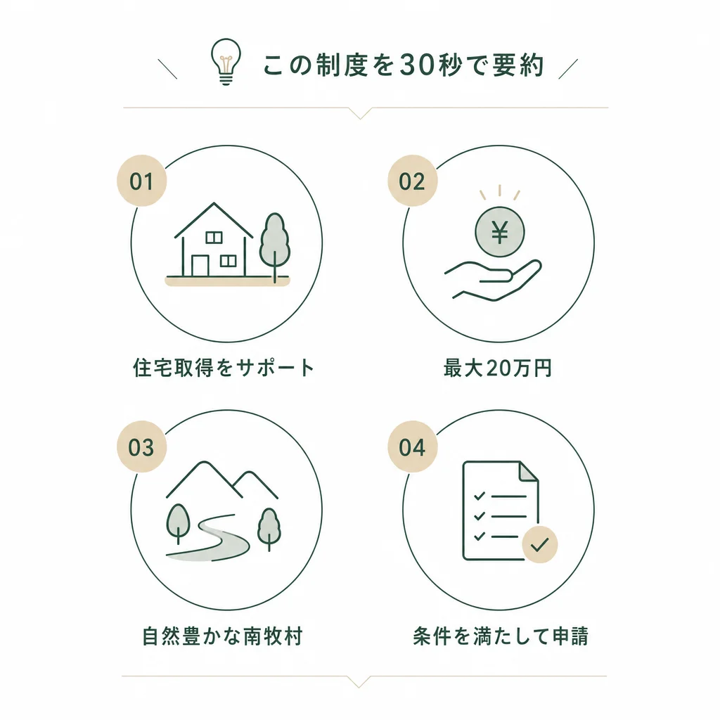 この制度を30秒で要約 — 💡ポイント解説