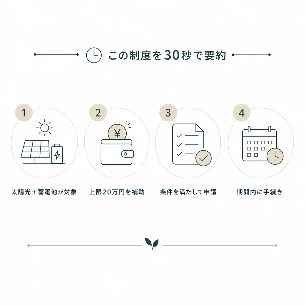 この制度を30秒で要約 — 💡ポイントブロック