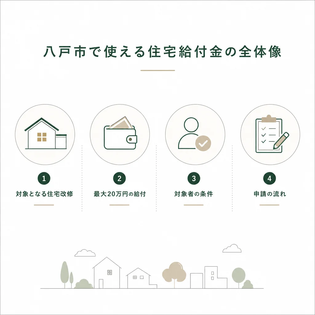 八戸市で使える住宅給付金 全体像