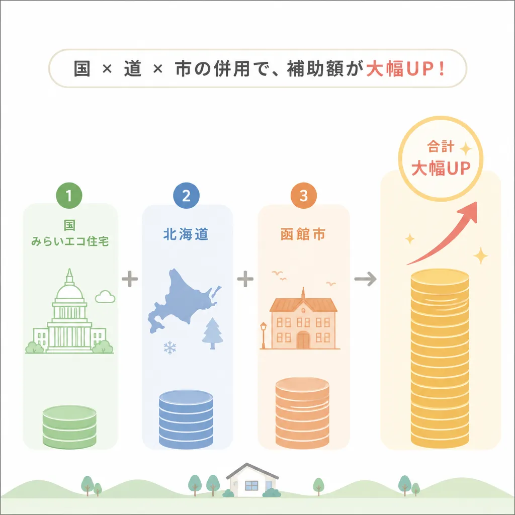 函館市 国×道×市の併用構造