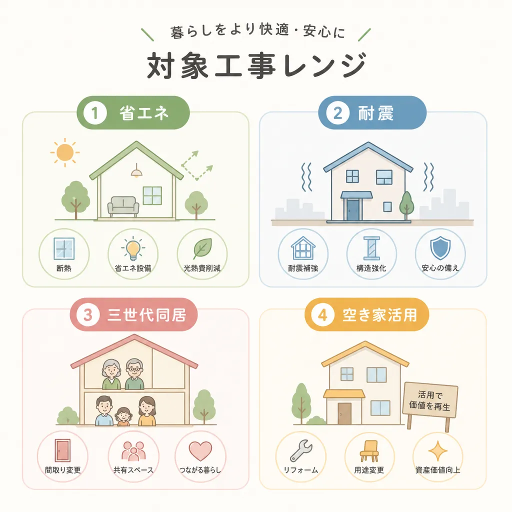 姫路市 リフォーム対象工事レンジ
