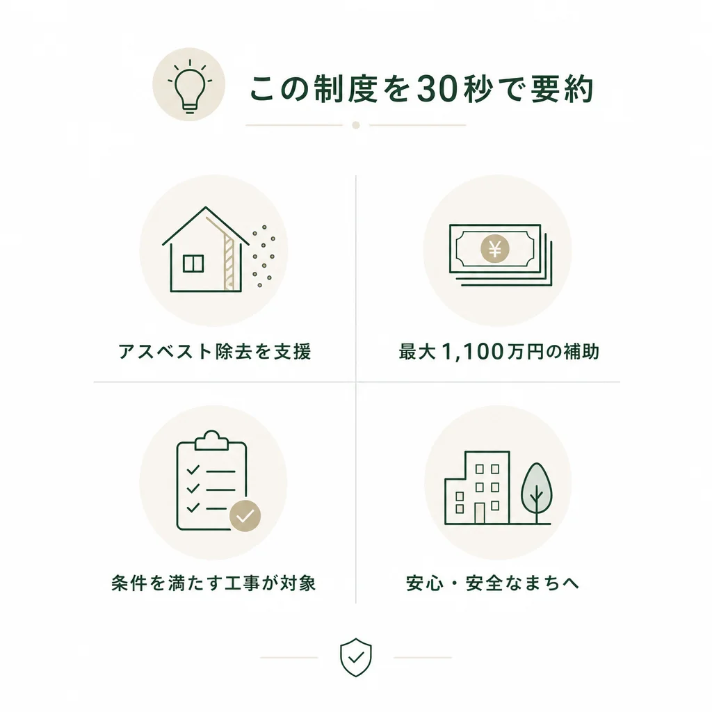 この制度を30秒で要約 — 💡ポイント解説