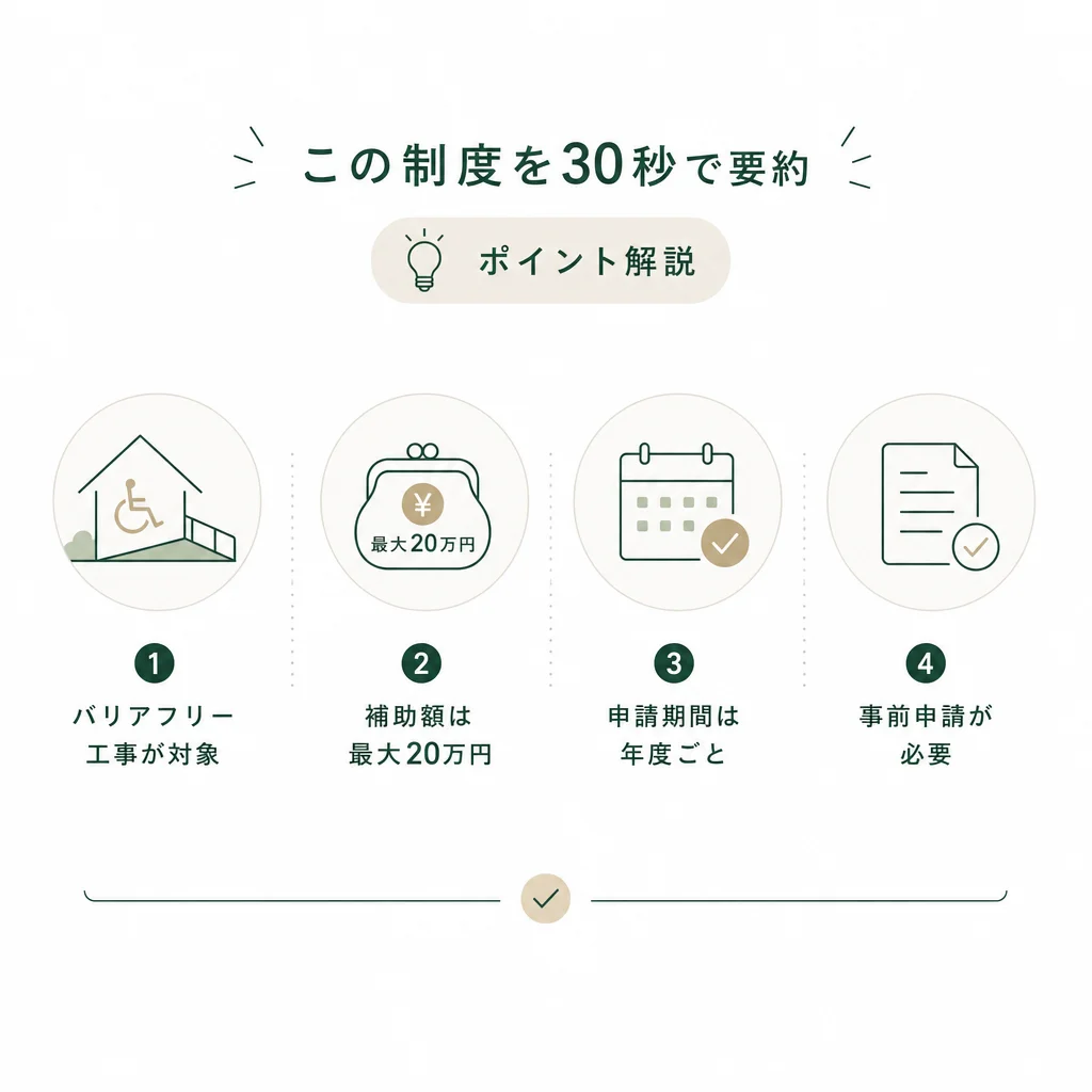 この制度を30秒で要約 — 💡ポイント解説