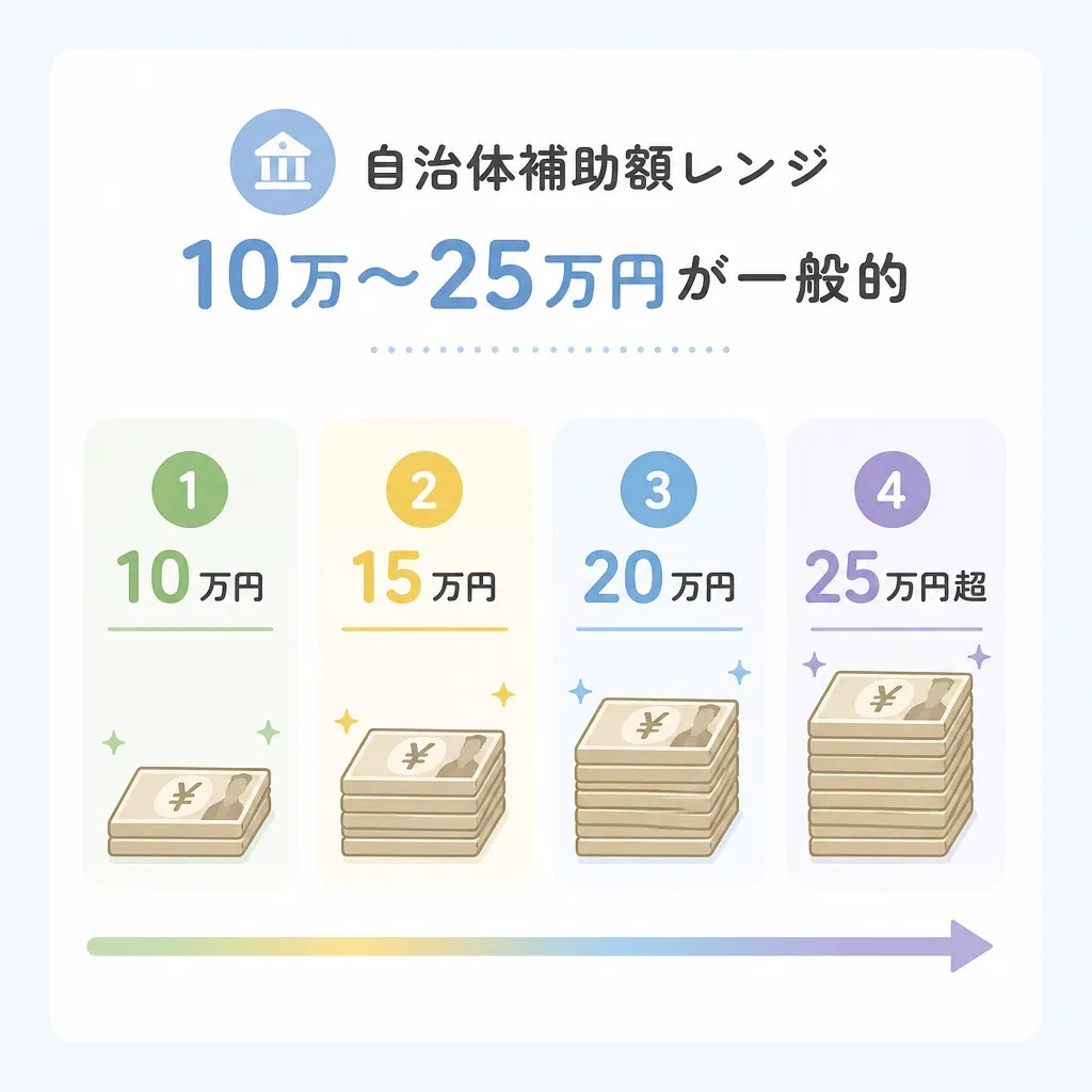 外壁塗装 自治体補助額レンジ