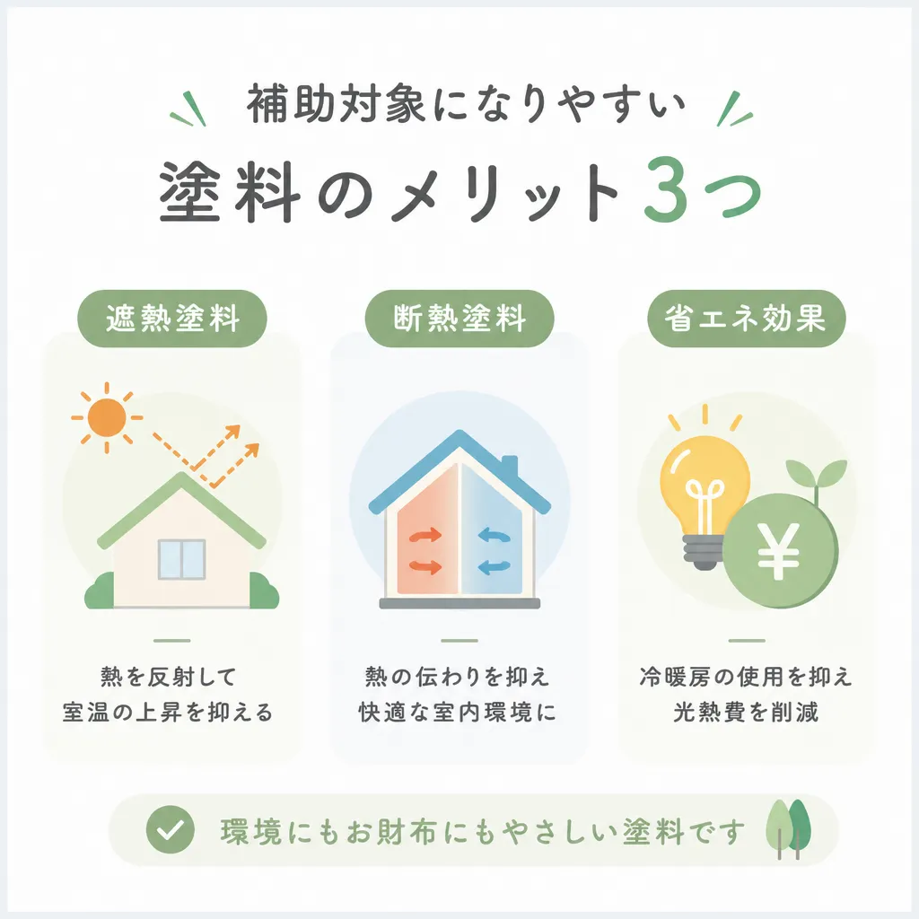 遮熱・断熱塗料の優遇