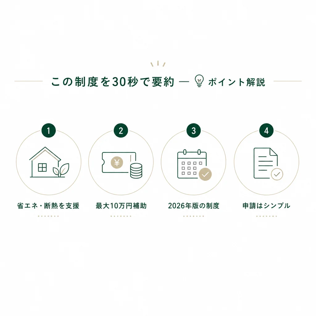 この制度を30秒で要約 — 💡ポイント解説