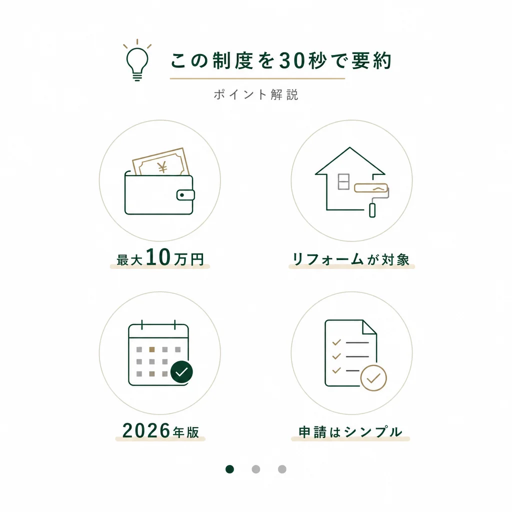 この制度を30秒で要約 — 💡ポイント解説