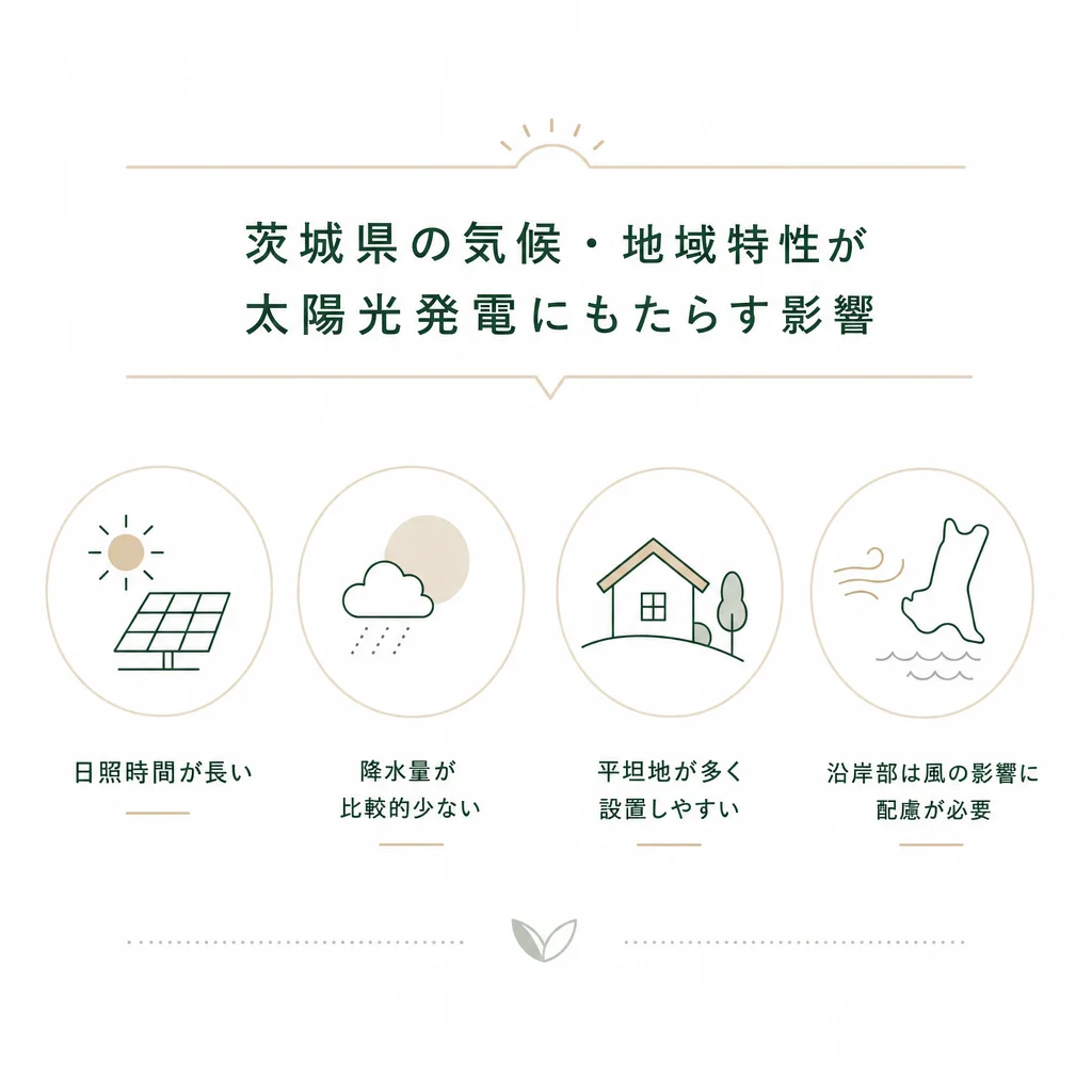 茨城県の気候・地域特性が太陽光発電にもたらす影響